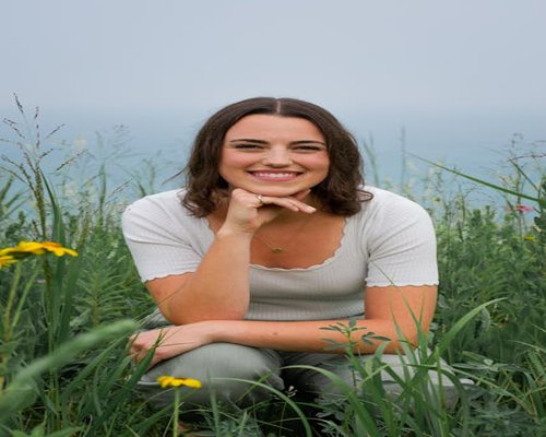 happy senior woman portrait